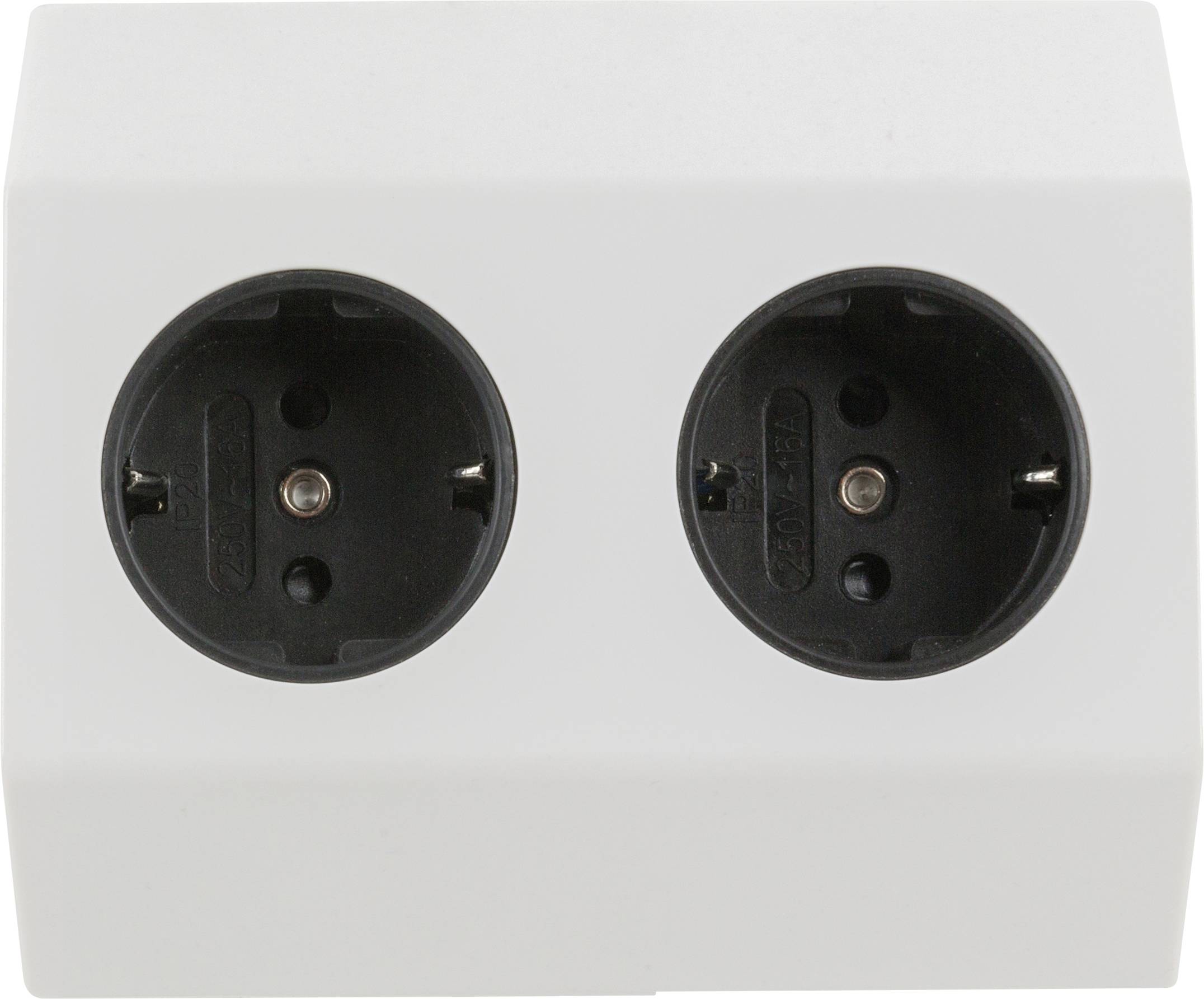 Heitronic 500069 Steckdosenleiste Weiß, Silber 1St.