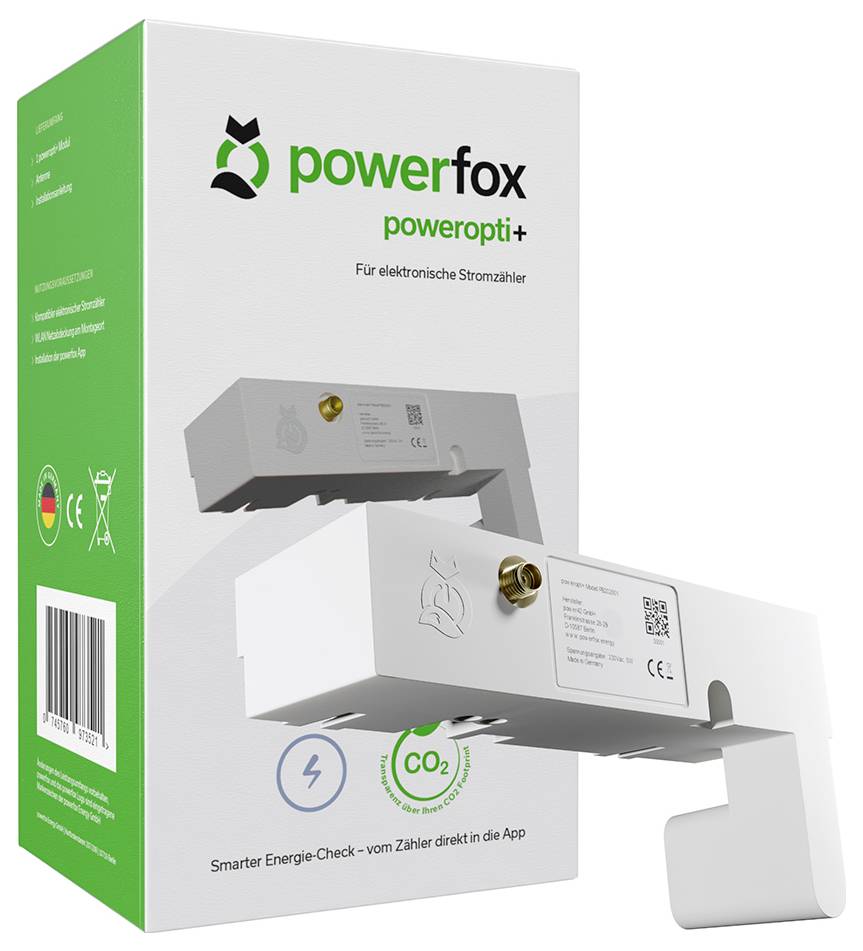 Powerfox poweropti+ PB202001 Energiekosten-Messgerät-Zubehör mit App-Steuerung