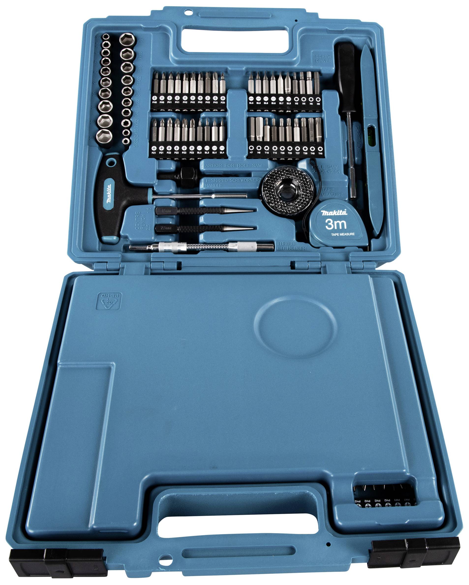 Makita E-06270 212teilig Bohrer- und Bit-Sortiment