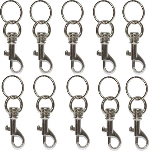 Basi Schlüssel-Karabiner 8120-9100 4026434004335 Silber 10 St.