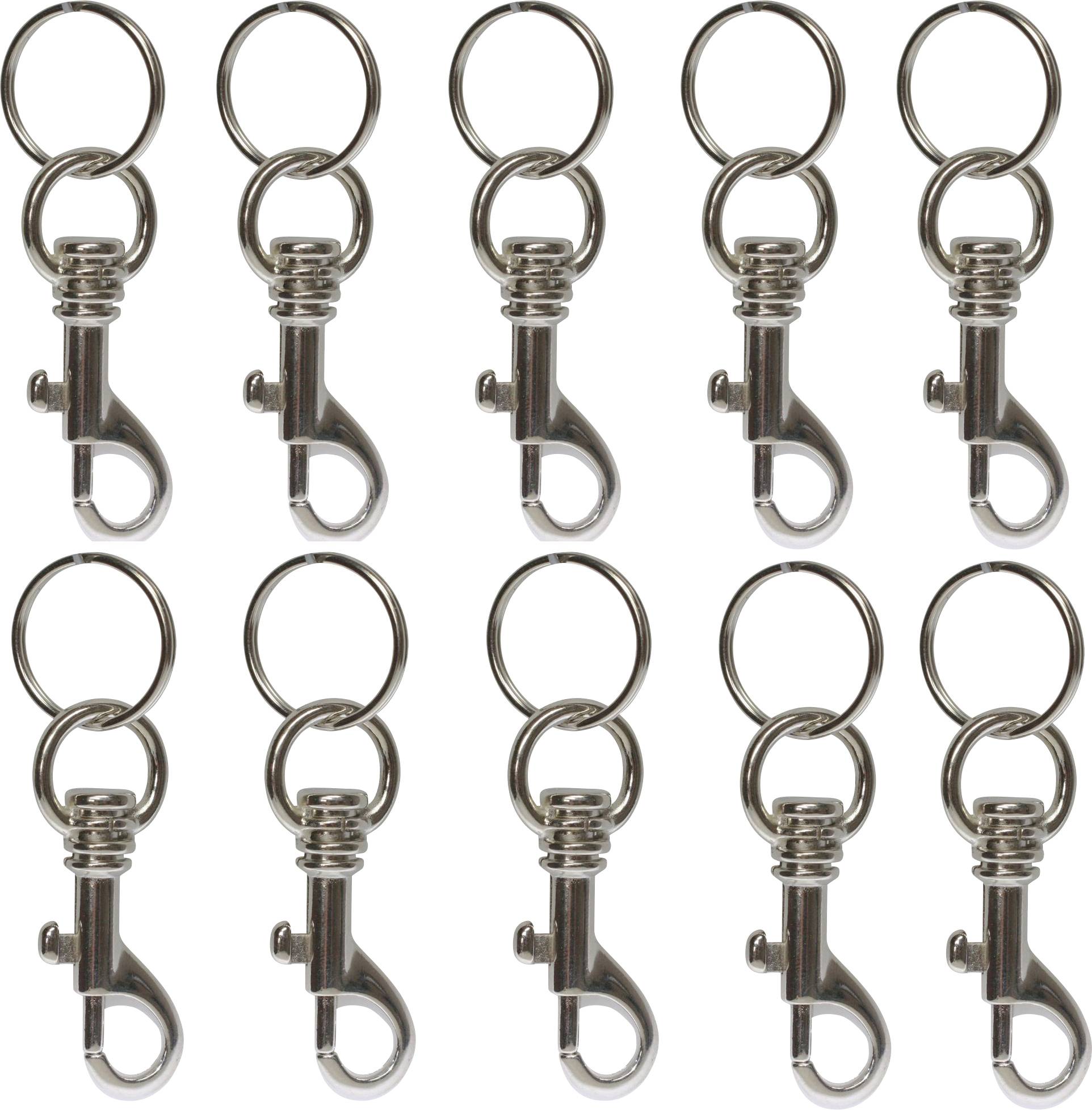 Basi Schlüssel-Karabiner 8120-9100 4026434004335 Silber 10St.