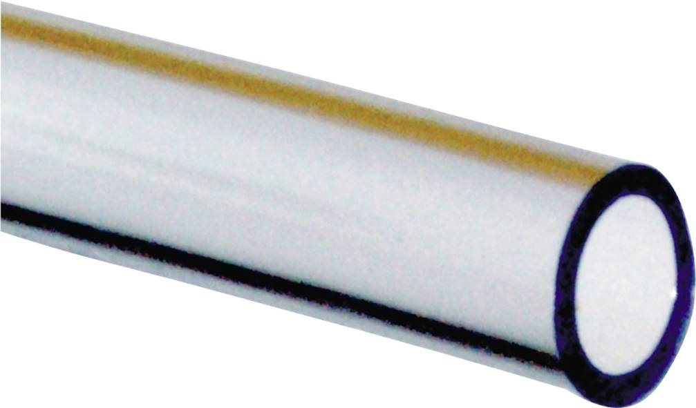 Ein silbernes Metallrohr mit glatter Oberfläche, das schräg dargestellt ist.