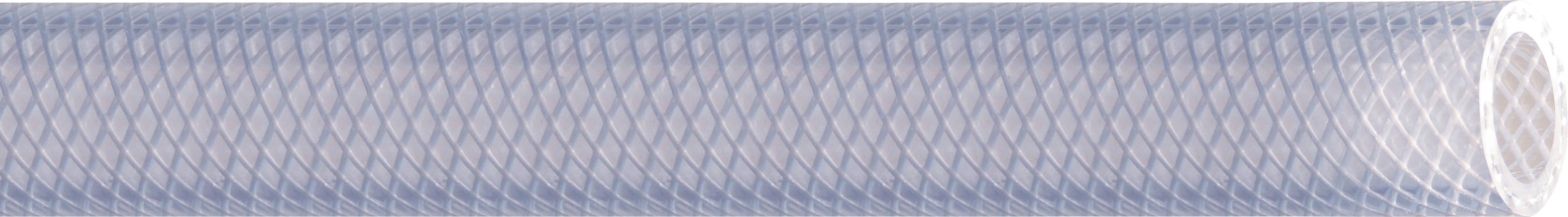 Hozelock PVC Schlauch mit Gewebe Ø6 x 12mm 163286 6mm Meterware Transparent Gewebeschlauch
