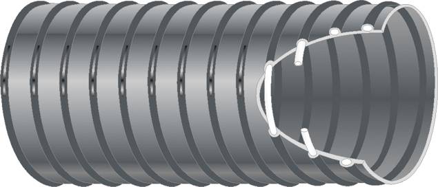 Hozelock 167646 Teichspiralschlauch Ø32mm 32mm Meterware Schwarz Teichschlauch