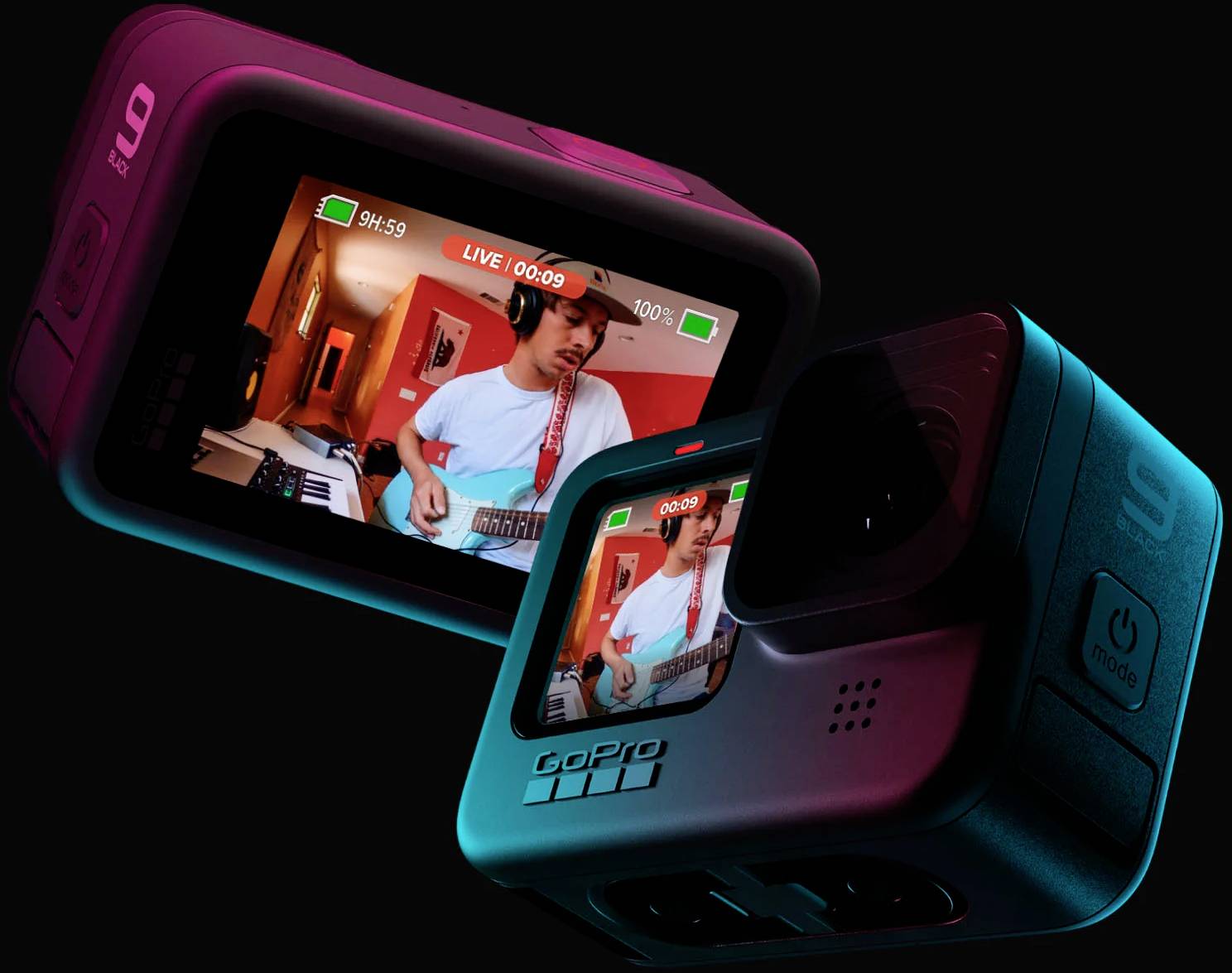 GoPro HERO 9 Black Actioncam - 5K / 30 BpS Action Cam 5K, GPS, Wasserfest, Stoßfest, Stereo Sound, Touch-Screen, WLAN