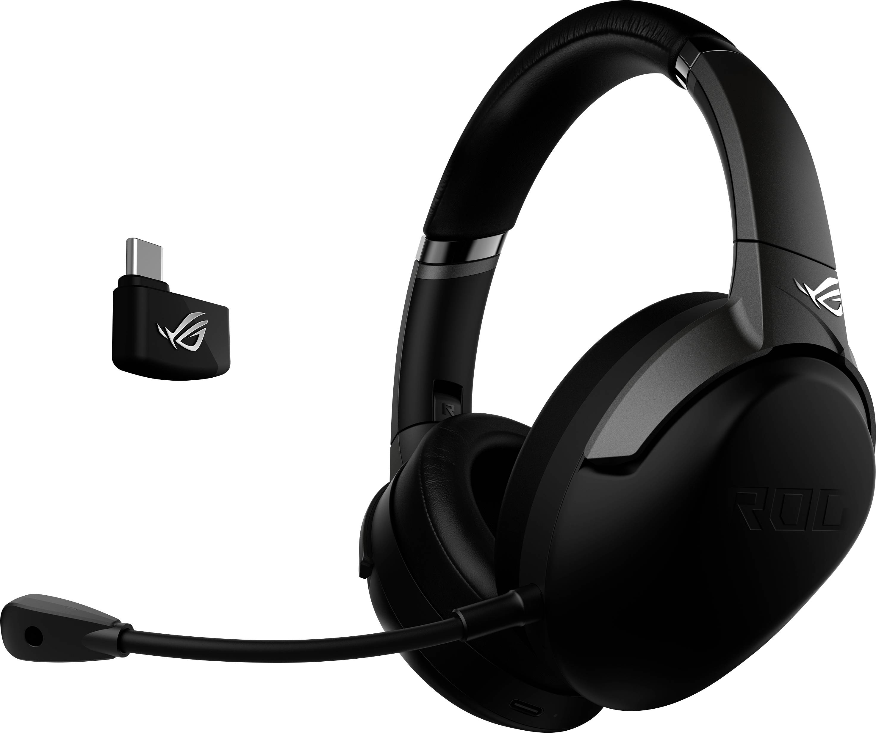 Asus ROG STRIX GO 2.4 Gaming Over Ear Headset Funk, kabelgebunden Stereo Schwarz Mikrofon-Stummscha