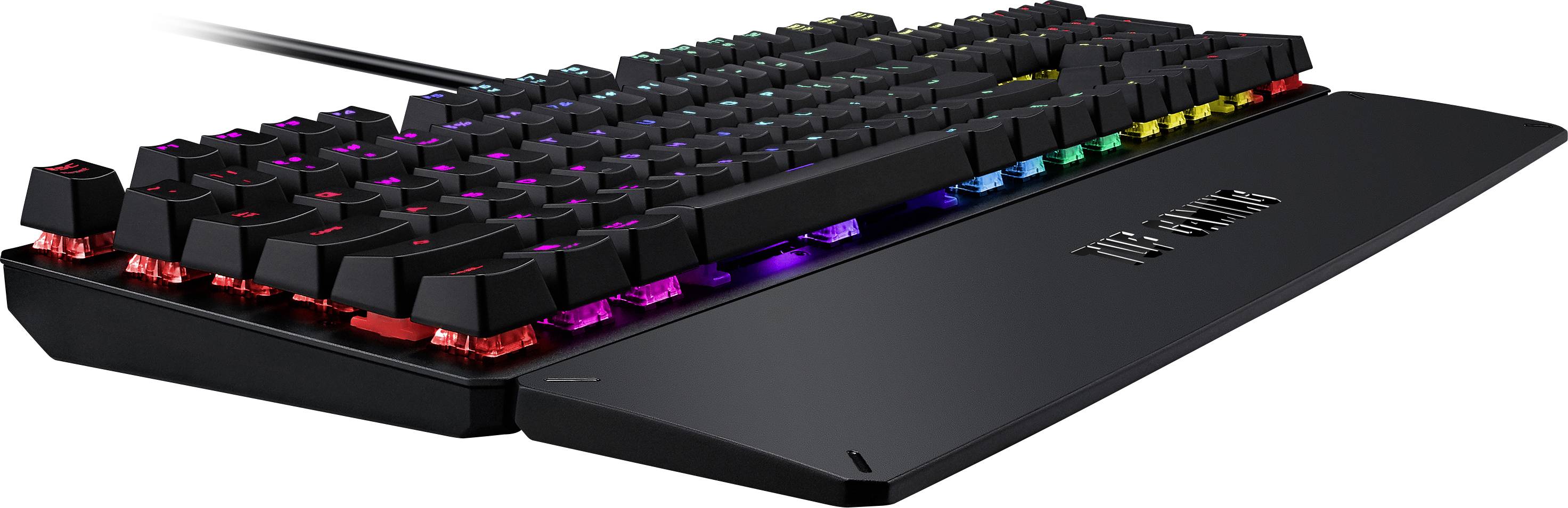 Asus TUF GAMING K3 Kabelgebunden Gaming-Tastatur Deutsch, QWERTZ Schwarz Beleuchtet