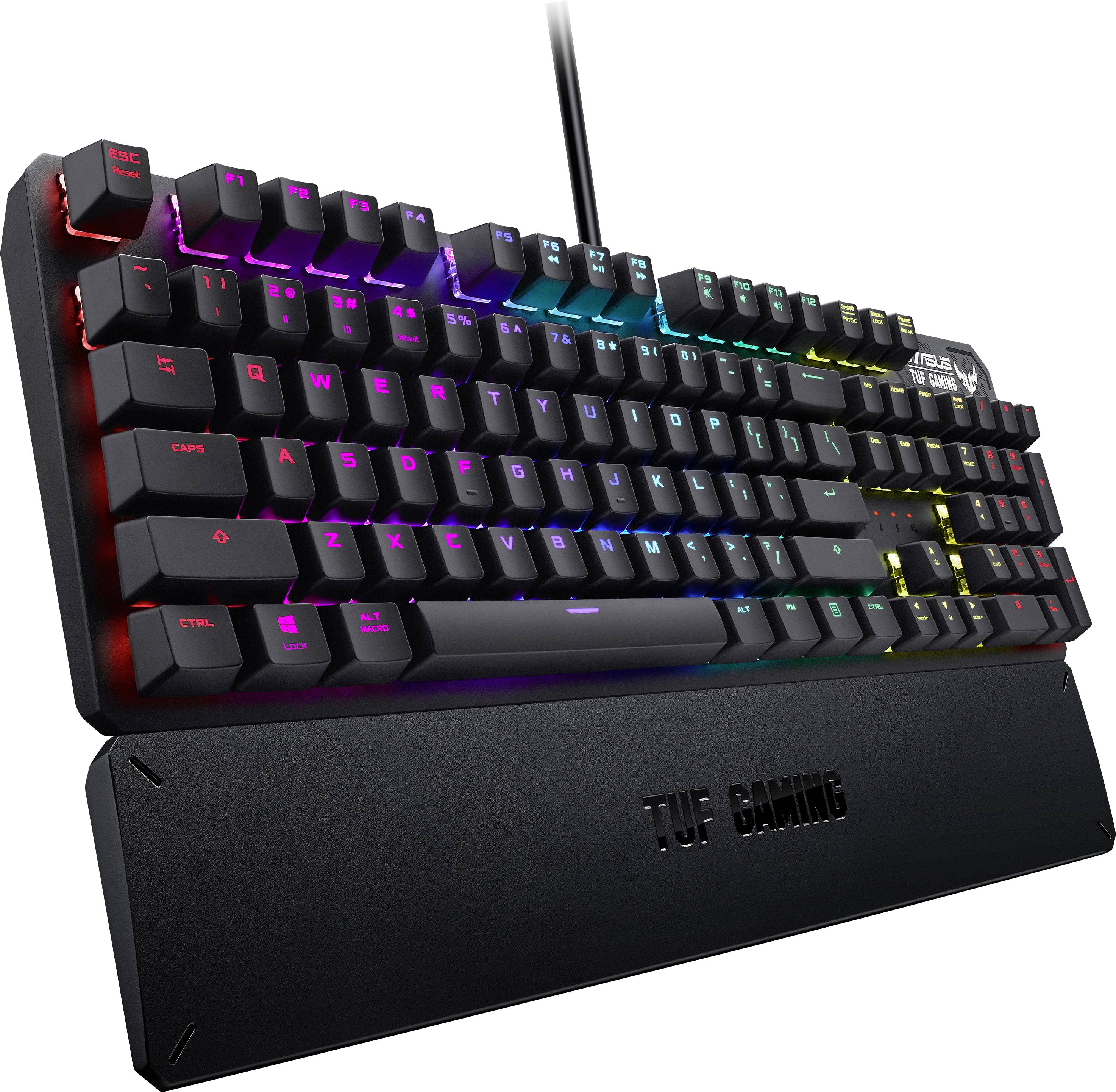 Asus TUF GAMING K3 Kabelgebunden Gaming-Tastatur Deutsch, QWERTZ Schwarz Beleuchtet