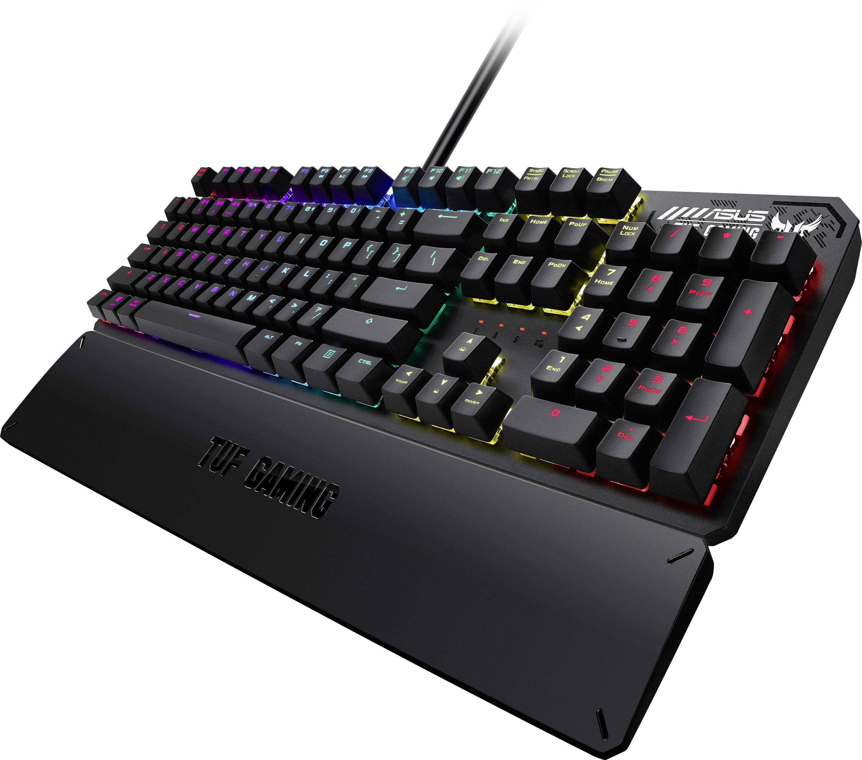 Asus TUF GAMING K3 Kabelgebunden Gaming-Tastatur Deutsch, QWERTZ Schwarz Beleuchtet