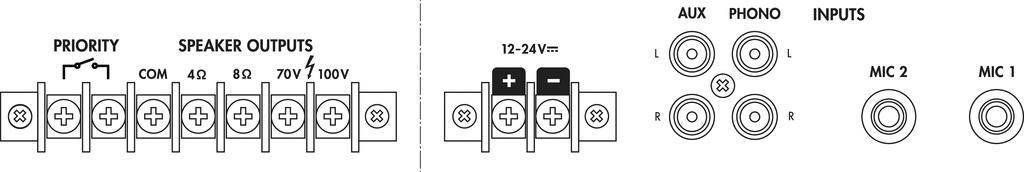 Monacor PA-704 ELA-Verstärker 70W 4-Kanal