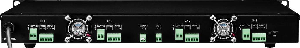 Monacor PA-4120D ELA-Verstärker 480W 4-Kanal