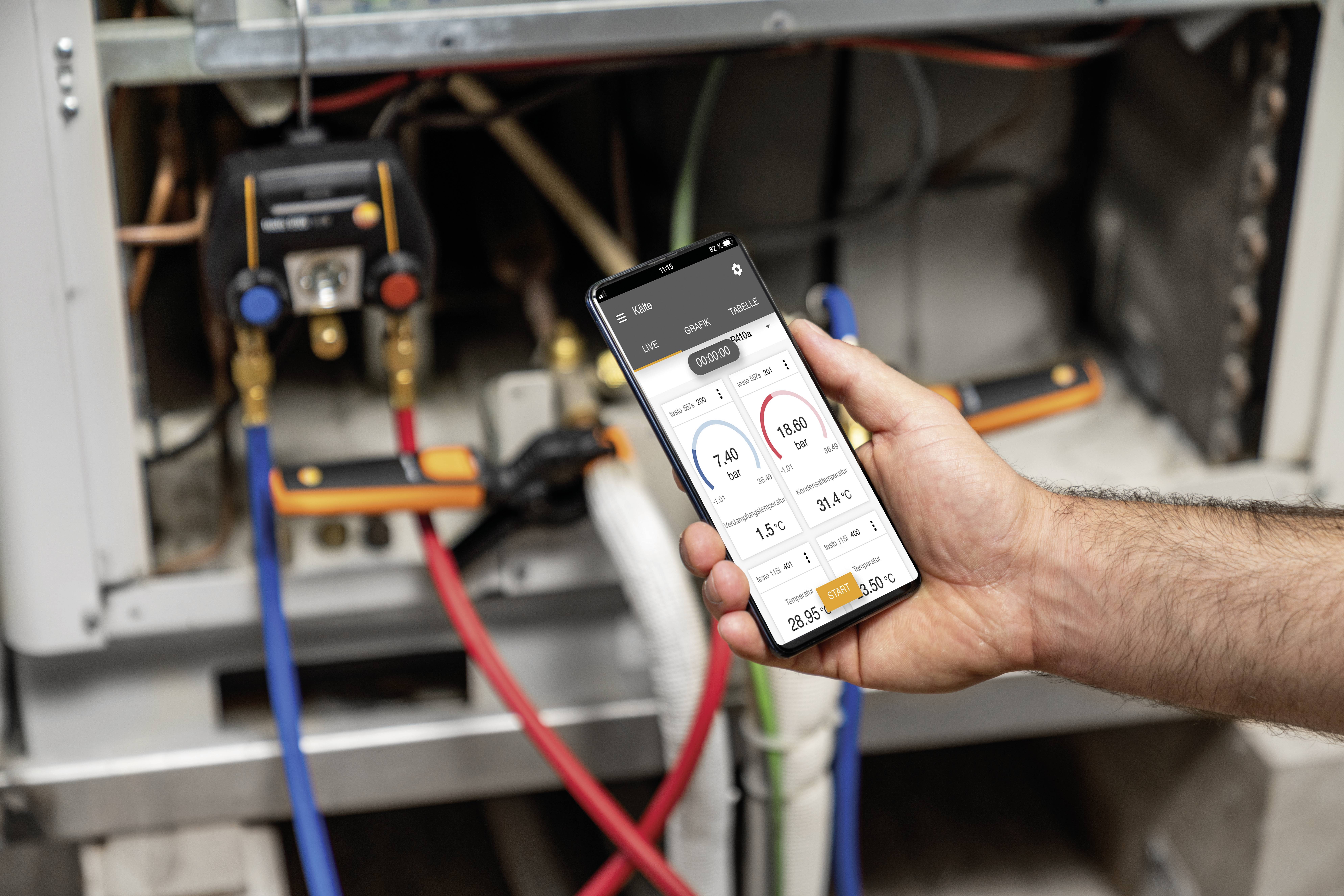 Testo Kältemittel-Messgerät 550i Smart Set