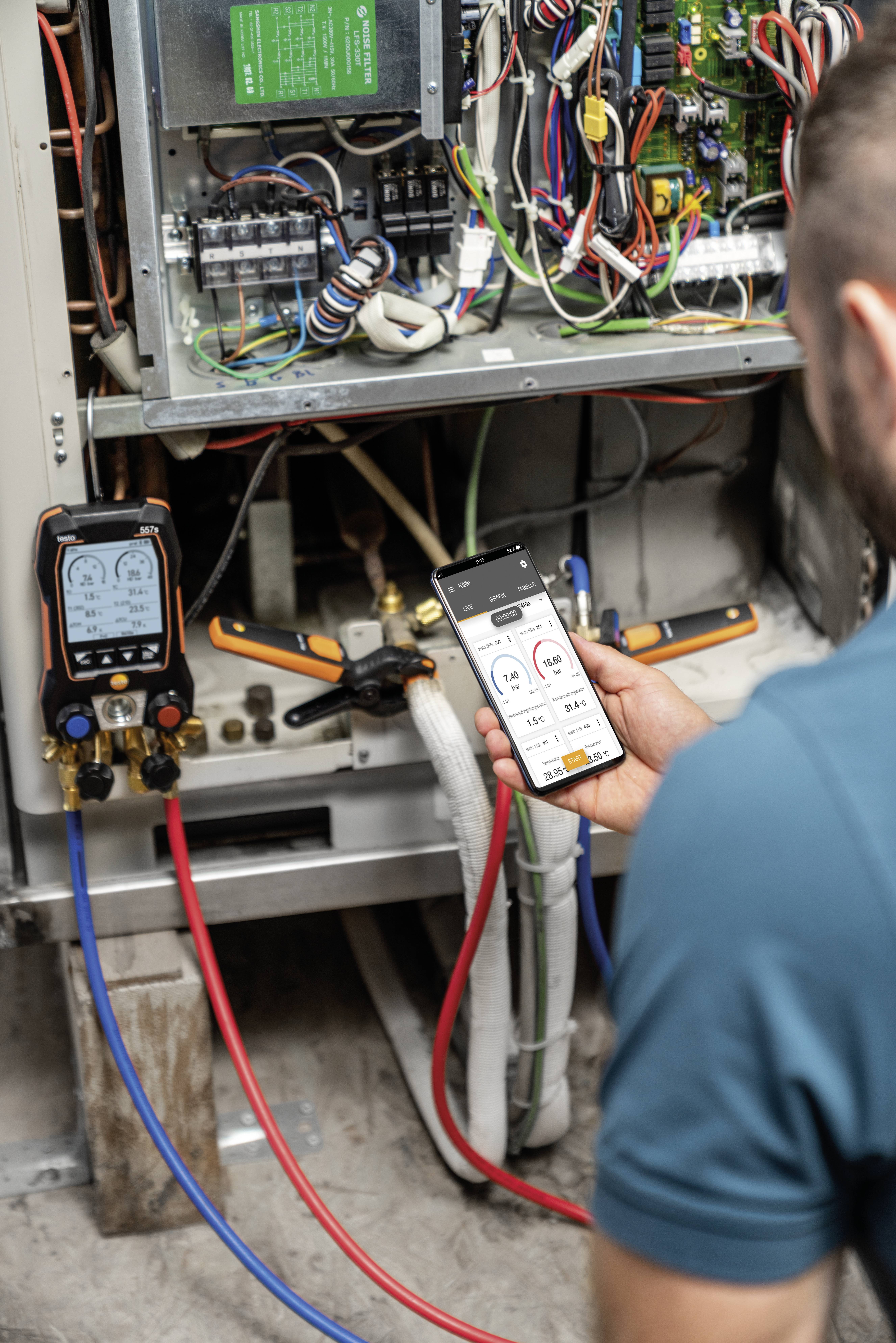 Testo Kältemittel-Messgerät 557s Smart Vakuum Set