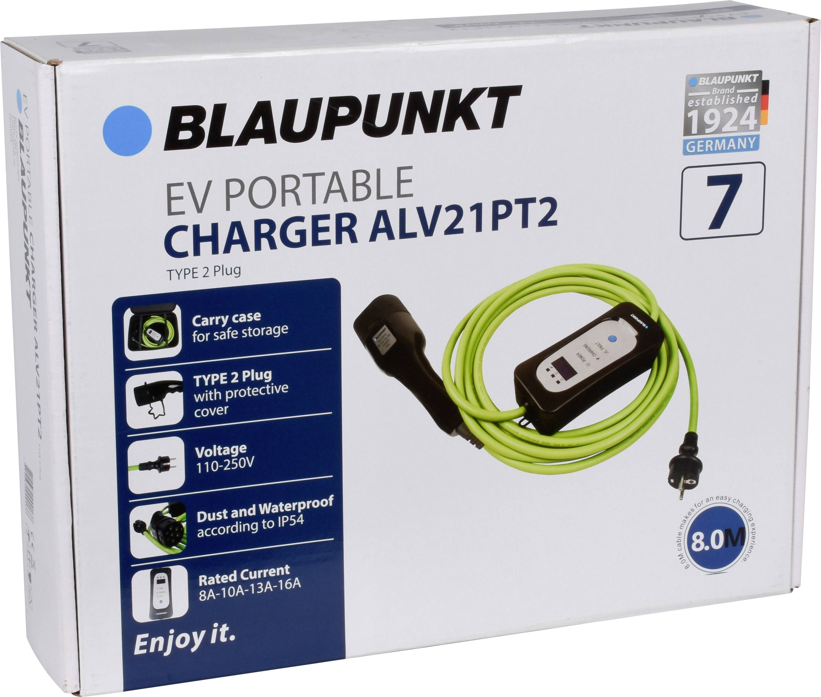 Blaupunkt ALV21PT2 Mobile Elektro-Auto Ladestation 8 m