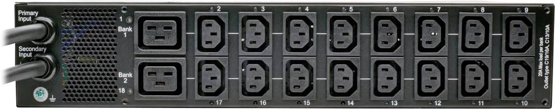 Tripp Lite PDUMH32HVATNET 19 Zoll Verteilereinbaueinheit 2 HE Kaltgeräte-Steckdose C13 10A, Kaltgeräte-Steckdose C19 16A Geeignet
