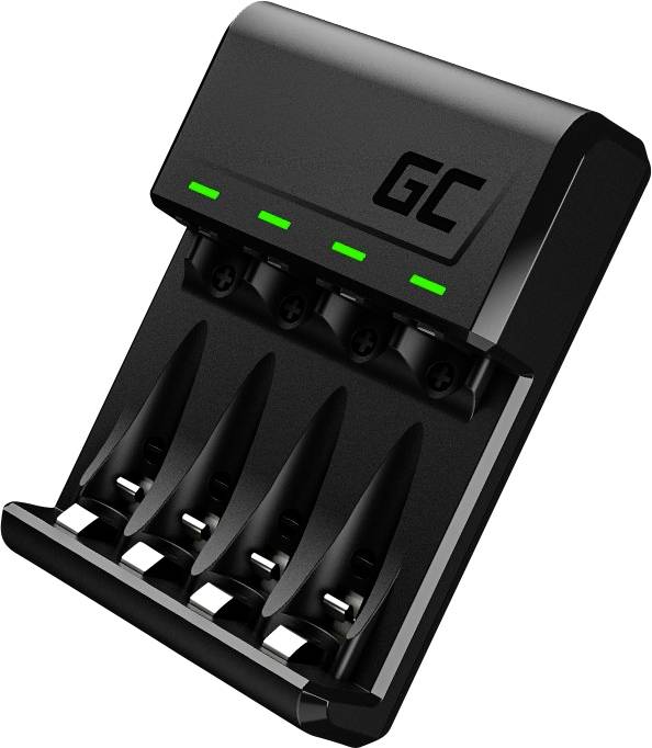 Green Cell VitalCharger Rundzellen-Ladegerät NiMH Micro (AAA), Mignon (AA)