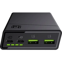 Green Cell PowerPlay20 Powerbank 20000 mAh Quick Charge LiPo Schwarz Statusanzeige Green Cell PowerPlay20 Powerbank 20000 mAh Quick Charge LiPo Schwarz Statusanzeige