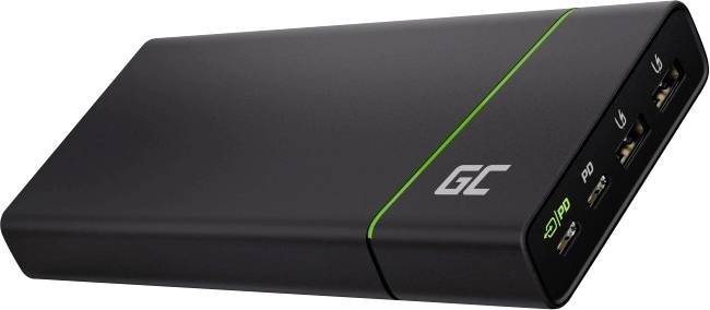 Green Cell PowerPlay Ultra Powerbank 26800 mAh Quick Charge 3.0 Li-Ion Graphit Statusanzeige