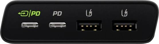 Green Cell PowerPlay Ultra Powerbank 26800 mAh Quick Charge 3.0 Li-Ion Graphit Statusanzeige