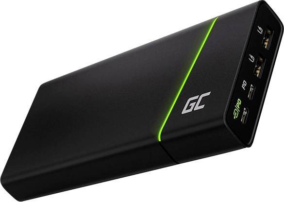Green Cell PowerPlay Ultra Powerbank 26800 mAh Quick Charge 3.0 Li-Ion Graphit Statusanzeige