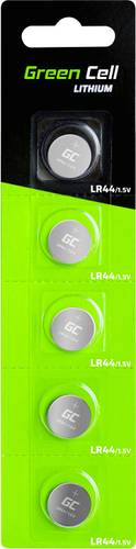Green Cell AG13 Knopfzelle LR 44 Alkali-Mangan 1.5V 5St.
