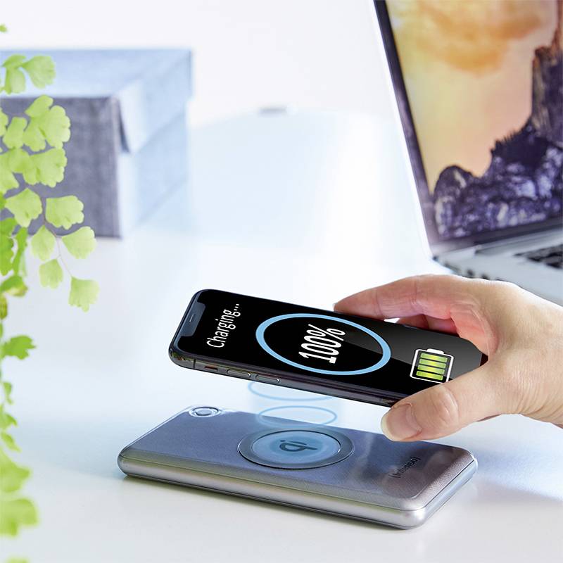 Intenso WPD 10000 Powerbank 10000 mAh Quick Charge 3.0, USB PD 3.0 LiPo USB-A, USB-C® Silber Statusanzeige