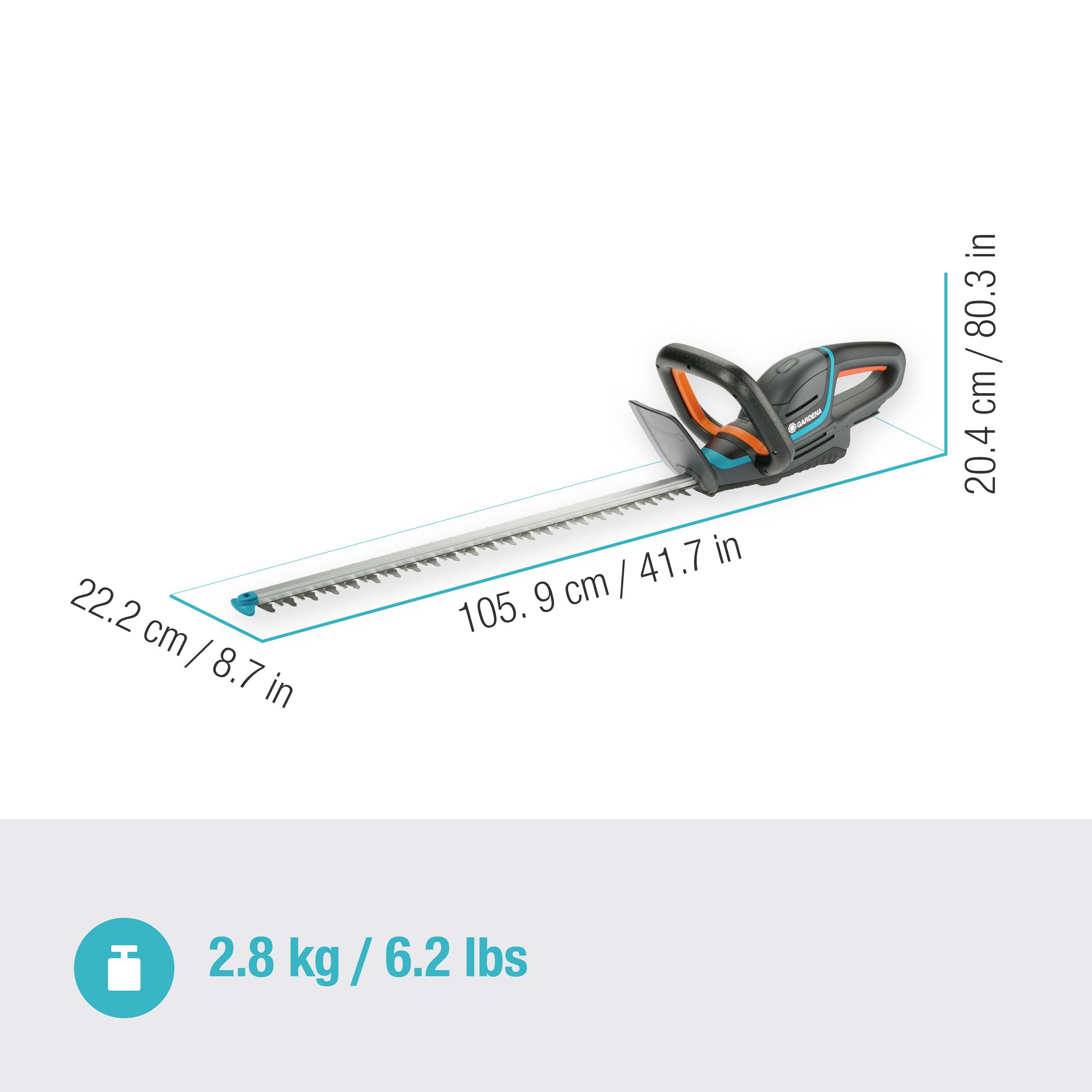 GARDENA ComfortCut 60 18V-P4A solo Akku Heckenschere ohne Akku