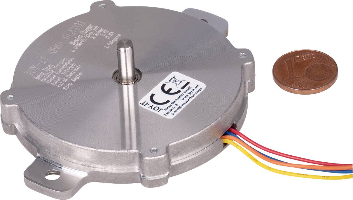 Joy-it Schrittmotor NEMA-FLAT01 0.06 Nm 0.8A 0.8A Wellen-Durchmesser: 4mm