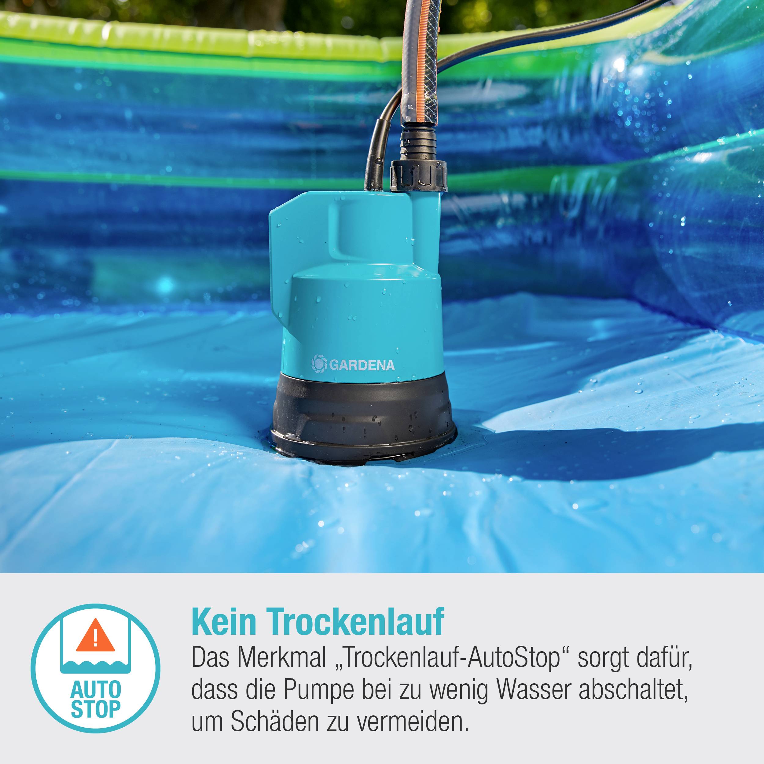 GARDENA 14602-66 2000/2 18V P4A solo Fasspumpe 2.000 l/h