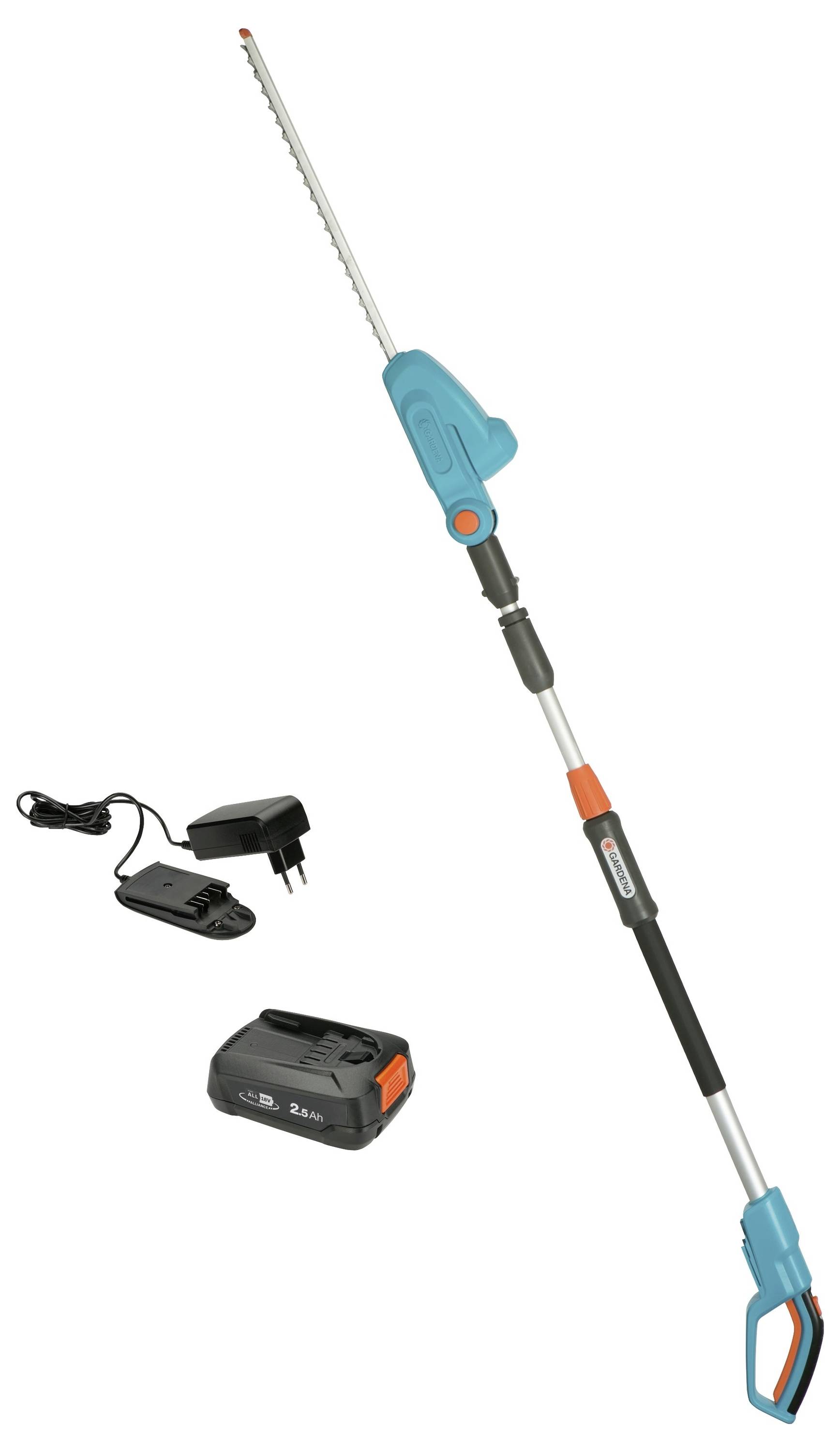 GARDENA GARDENA Akku-Teleskop-Heckenschere THS 42/18V P4A Ready-To-Use Set Akku Teleskop-Heckenschere inkl. Akku, inkl. Ladegerät 18 V Li-Ion