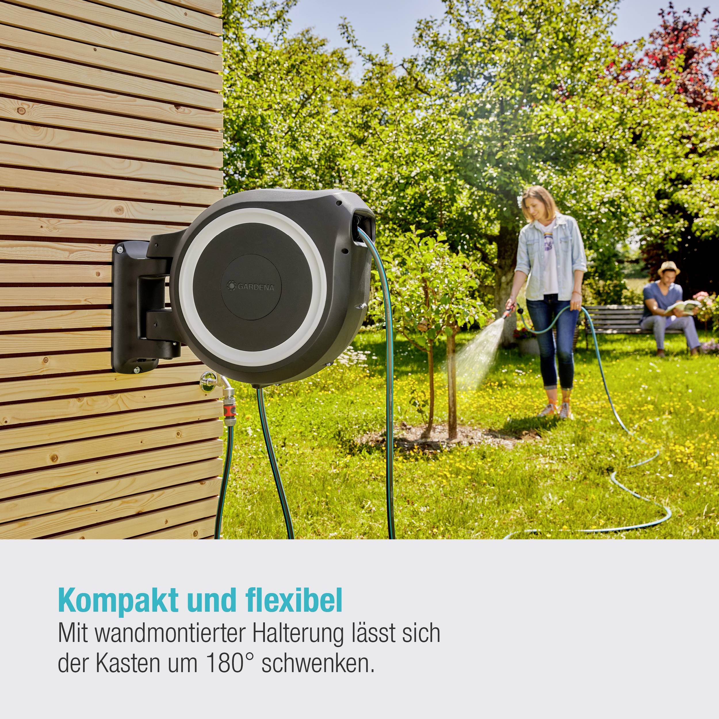 GARDENA 18627-20 RollUp L 30 m 30 m 1 St. Gartenschlauchaufroller