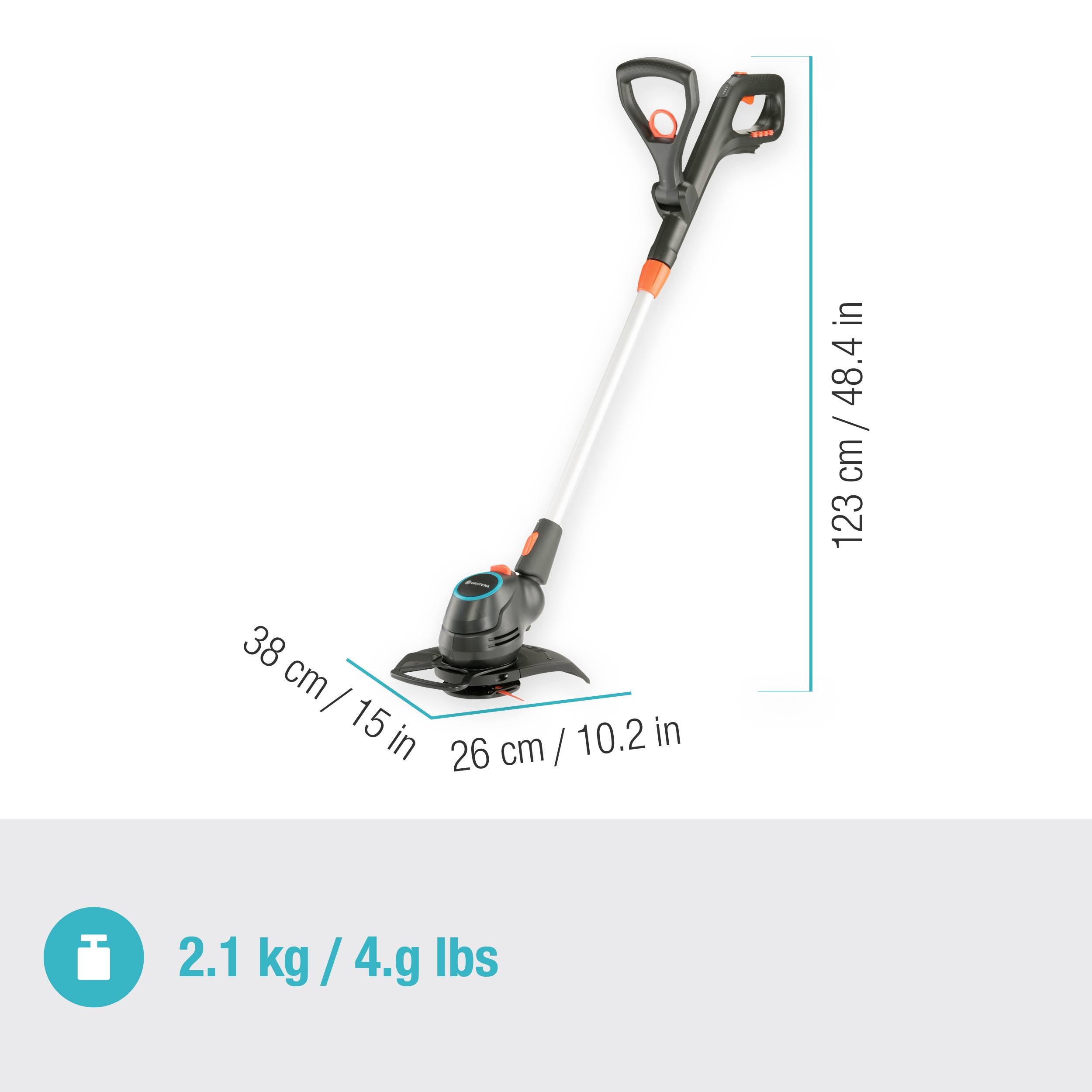 GARDENA ComfortCut 23/18V-P4A solo Akku Rasentrimmer ohne Akku