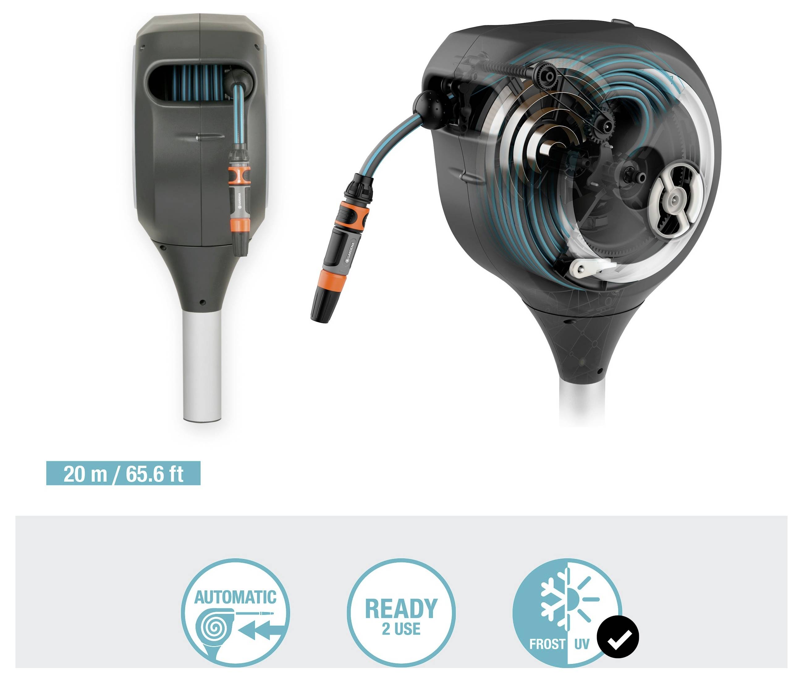 GARDENA RollUp M 20 m 18616-20 20 m 1 St. Gartenschlauchaufroller