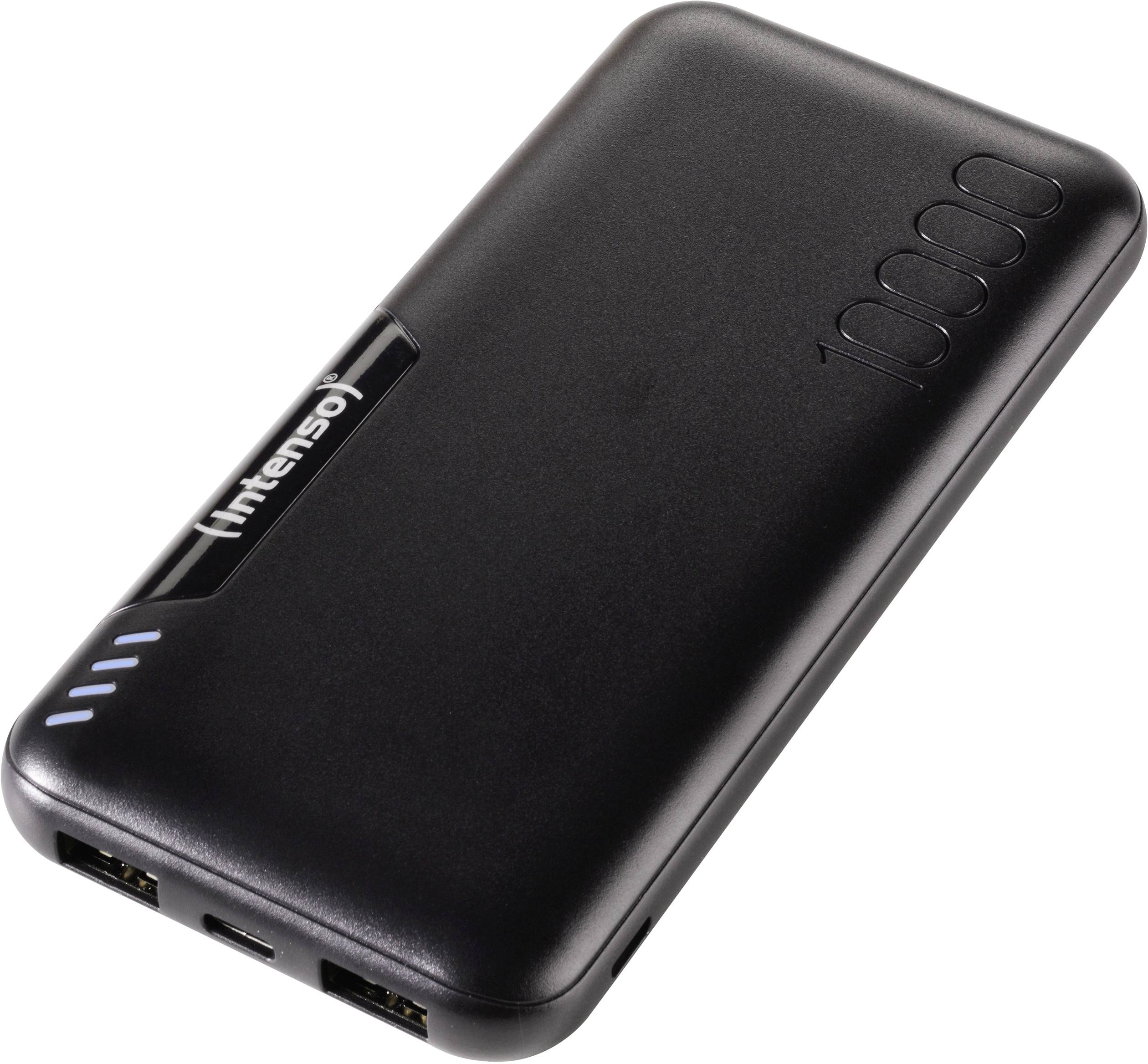 Intenso P10000 Powerbank 10000 mAh LiPo Schwarz Statusanzeige