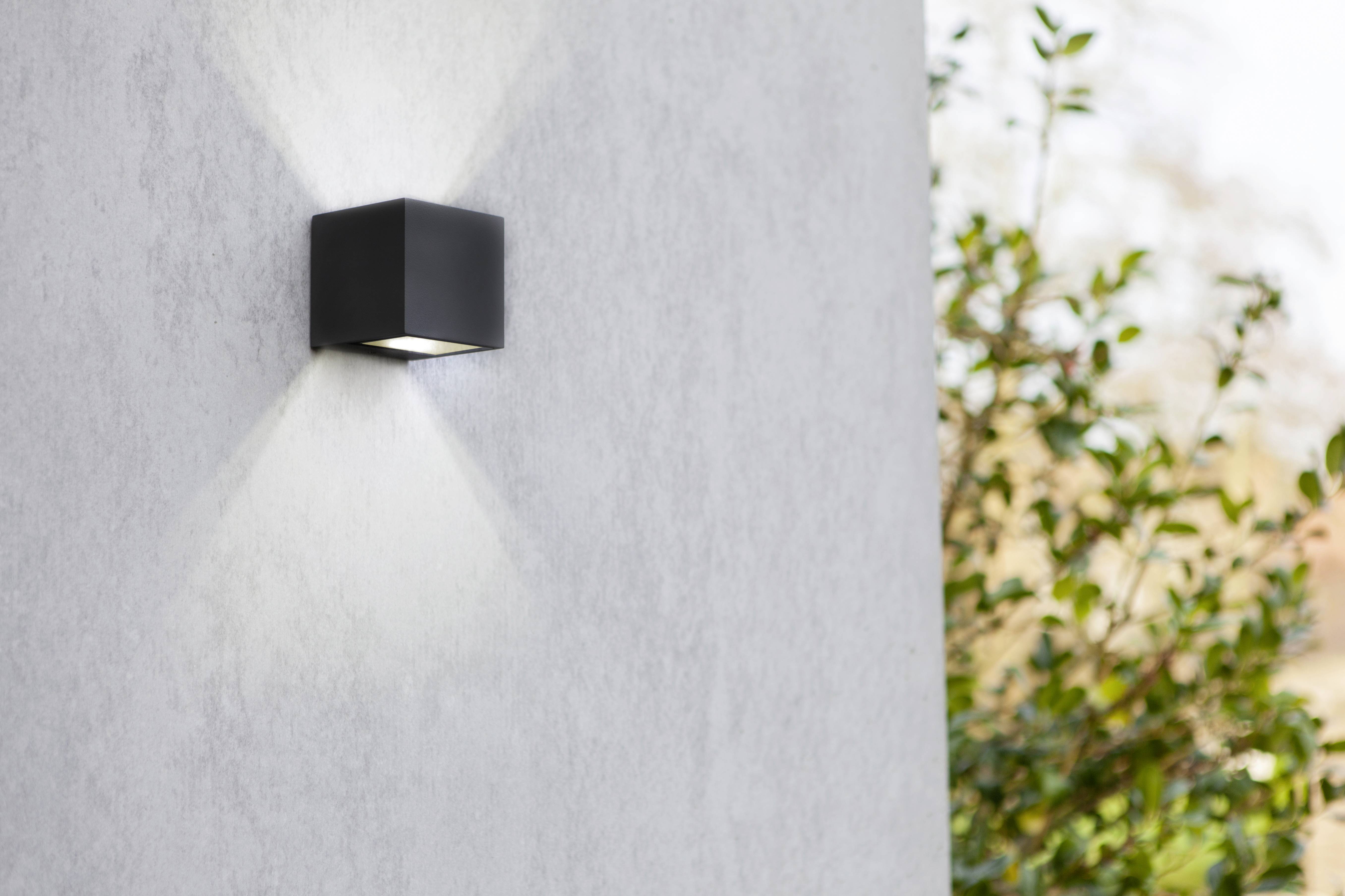 Lutec GEMINI 6939412011141 LED-Außenwandleuchte 9 W Schwarz