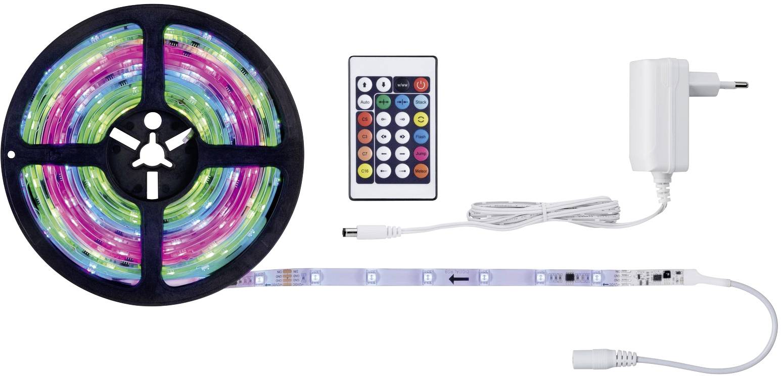 Paulmann FN SimpLED Strip RGB 70513 LED-Streifen-Komplettset mit Stecker 12V 5m RGB 1St.