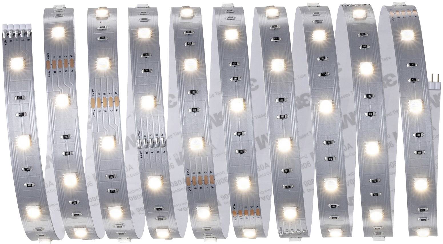 Paulmann MaxLED Basic 79864 LED-Streifen-Komplettset mit Stecker 24V 3m Warmweiß 1St.