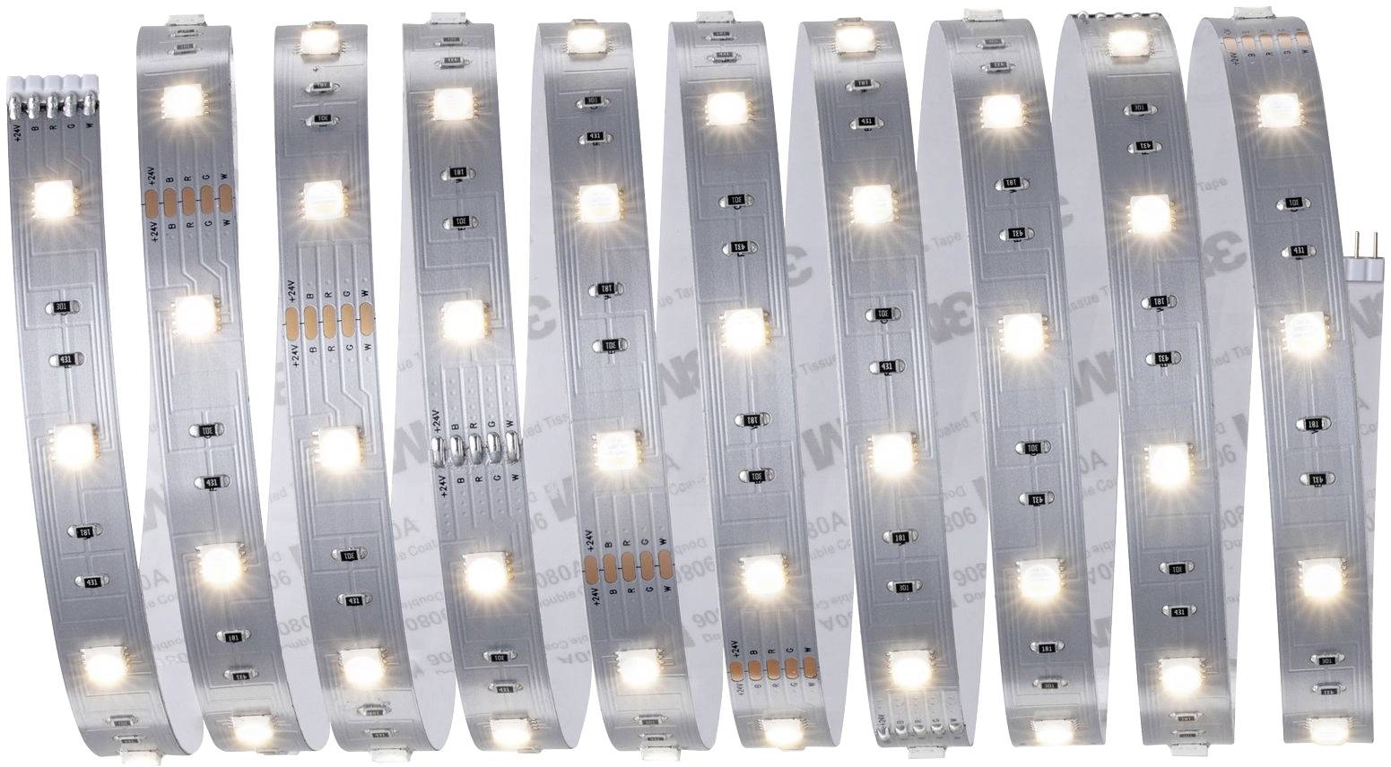 Paulmann MaxLED Basic 79864 LED-Streifen-Komplettset mit Stecker 24V 3m Warmweiß 1St.