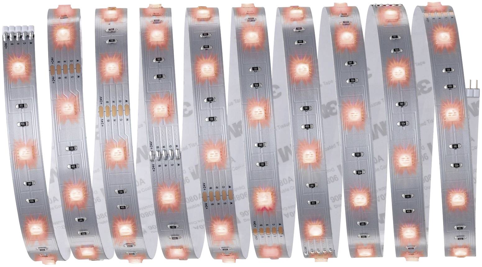 Paulmann MaxLED Basic 79864 LED-Streifen-Komplettset mit Stecker 24V 3m Warmweiß 1St.