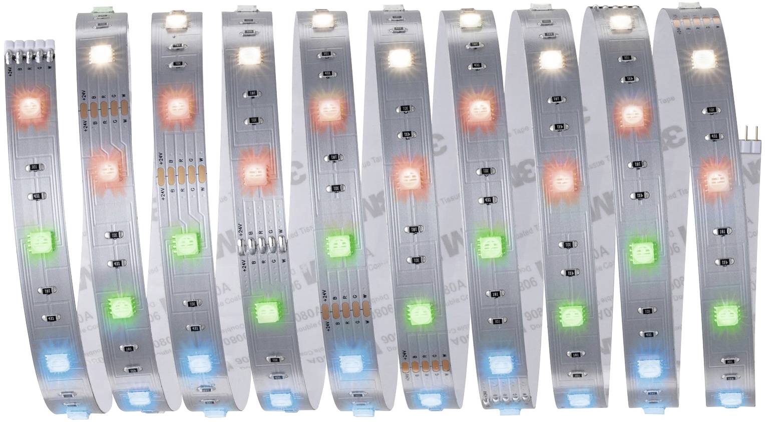 Paulmann MaxLED Basic 79864 LED-Streifen-Komplettset mit Stecker 24V 3m Warmweiß 1St.