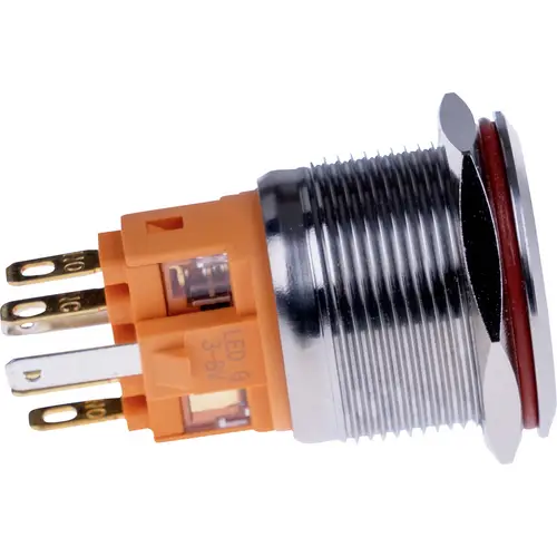 Joy-it BUTTON22B-L-RD BUTTON22B-L-RD Tastschalter 250 V/AC 7A 1 x Ein/(Aus) rastend Rot (Ø x H) 25mm x 40.40mm IP67, IK10 1St. Joy-it BUTTON22B-L-RD BUTTON22B-L-RD Tastschalter 250 V/AC 7A 1 x Ein/(Aus) rastend Rot (Ø x H) 25mm x 40.40mm IP67, IK10 1St.
