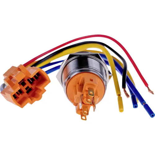 Joy-it BUTTON22B-L-RD BUTTON22B-L-RD Tastschalter 250 V/AC 7A 1 x Ein/(Aus) rastend Rot (Ø x H) 25mm x 40.40mm IP67, IK10 1St. Joy-it BUTTON22B-L-RD BUTTON22B-L-RD Tastschalter 250 V/AC 7A 1 x Ein/(Aus) rastend Rot (Ø x H) 25mm x 40.40mm IP67, IK10 1St.