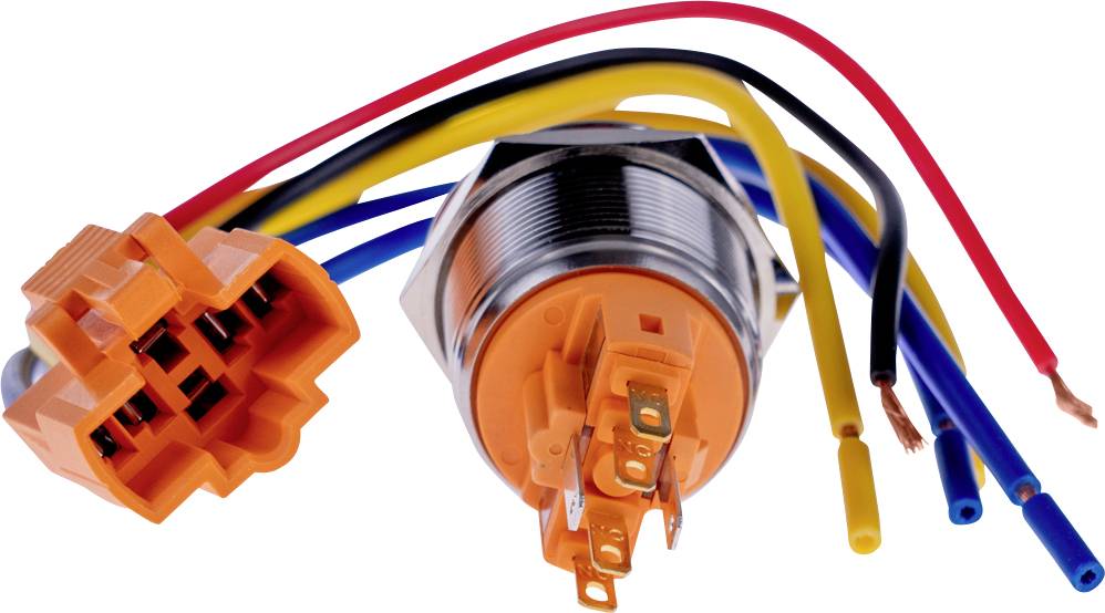 Joy-it BUTTON22B-L-GR BUTTON22B-L-GR Tastschalter 250 V/AC 7A 1 x Ein/(Aus) rastend Grün (Ø x H) 25mm x 40.40mm IP67, IK10 1St.