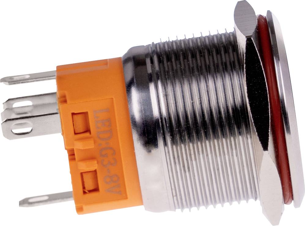 Joy-it BUTTON22A-L-GR BUTTON22A-L-GR Tastschalter 250V 3A 1 x Ein/(Aus) rastend Grün (Ø x H) 25mm x 35mm IK10, IP67 1St.