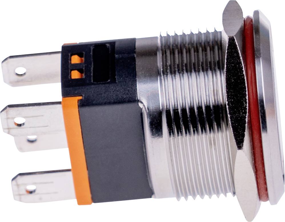 Joy-it BUTTON22C-L-RD BUTTON22C-L-RD Tastschalter 250 V/AC 15A 1 x Ein/(Aus) rastend Rot (Ø x H) 22.20mm x 34.50mm IP67, IK10 1St.