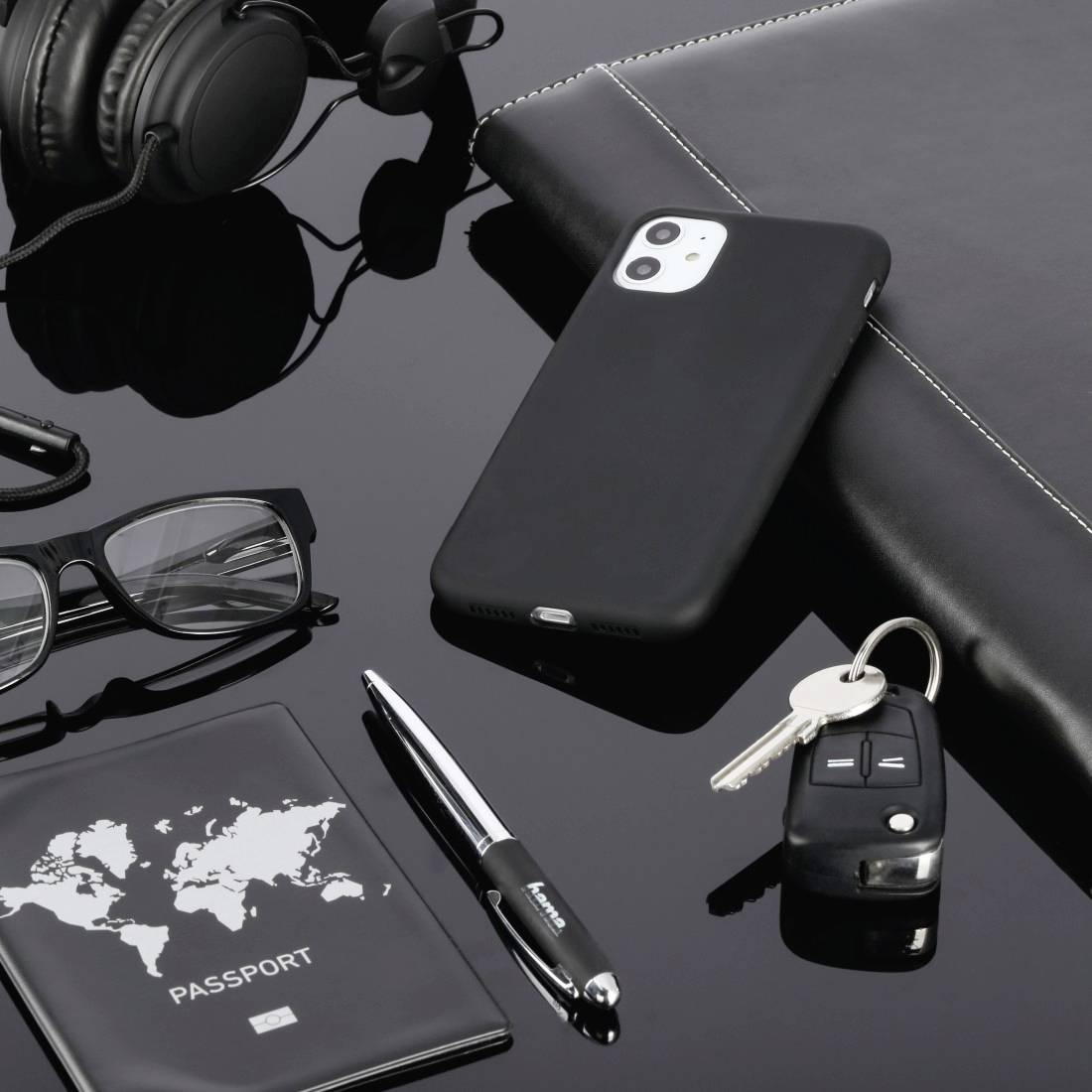 Hama Cover Finest Feel Cover Samsung Galaxy A12 Schwarz Spritzwassergeschützt