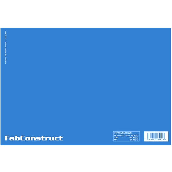 FabConstruct surface 368 x 254 mm build surface 35212 FabConstruct surface 368 x 254 mm build surface 35212