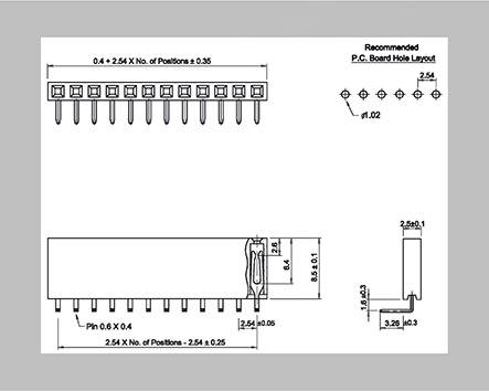 BKL Electronic Buchsenleiste (Standard) Anzahl Reihen: 1 Polzahl je Reihe: 2 10122212 Bulk