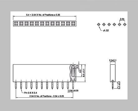 BKL Electronic Buchsenleiste (Standard) Anzahl Reihen: 1 Polzahl je Reihe: 12 10122208 1 St. Tray