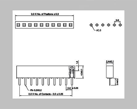 BKL Electronic Buchsenleiste (Standard) Anzahl Reihen: 1 Polzahl je Reihe: 12 10120789 Tray